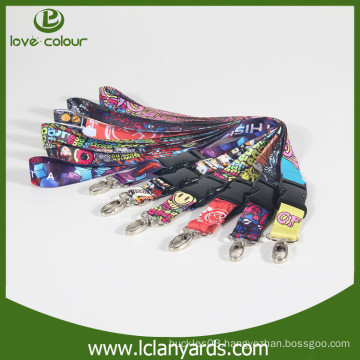 New custom heat transfer printing polyester lanyards for music festival